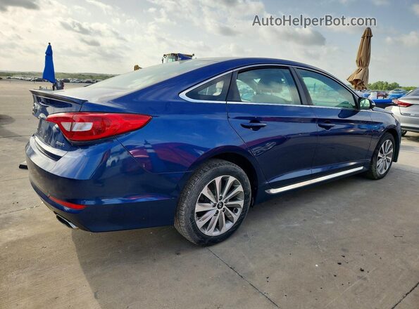 5NPE34AF2HH539712 2017 HYUNDAI SONATA Blue Հետևի աջ