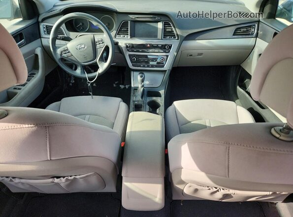 5NPE34AF2HH539712 2017 HYUNDAI SONATA Blue Առջևի վահանակի տեսք