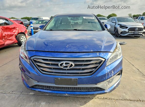 5NPE34AF2HH539712 2017 HYUNDAI SONATA Blue Դիմացի տեսք
