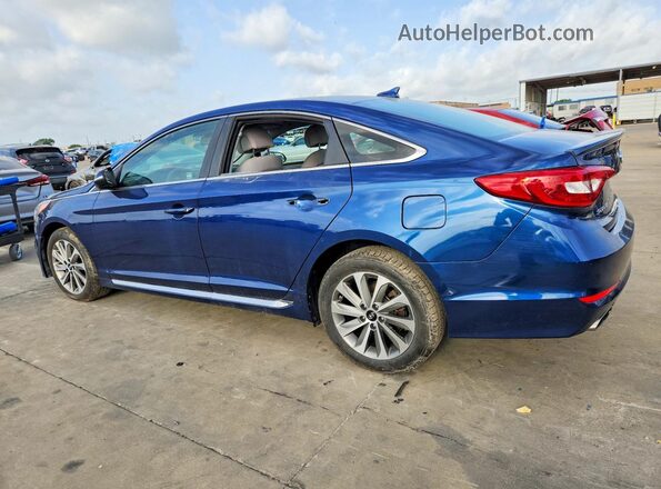 5NPE34AF2HH539712 2017 HYUNDAI SONATA Blue Հետևի ձախ