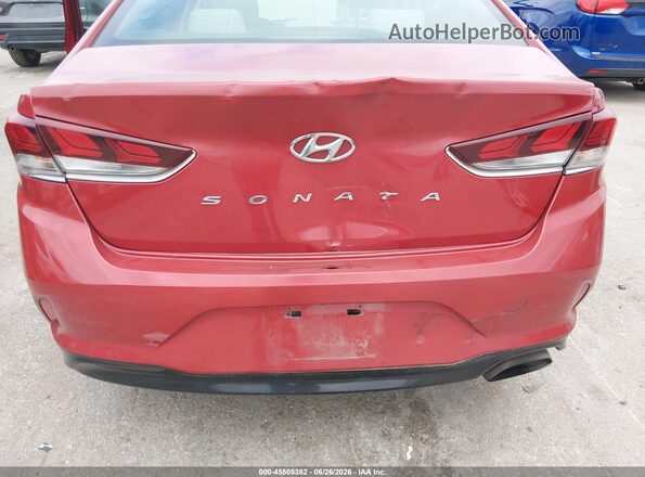 5NPE34AF2JH596899 2018 HYUNDAI SONATA Red Widok z przodu