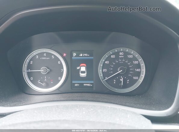 5NPE34AF2JH605424 2018 HYUNDAI SONATA Синий Вид задних сидений