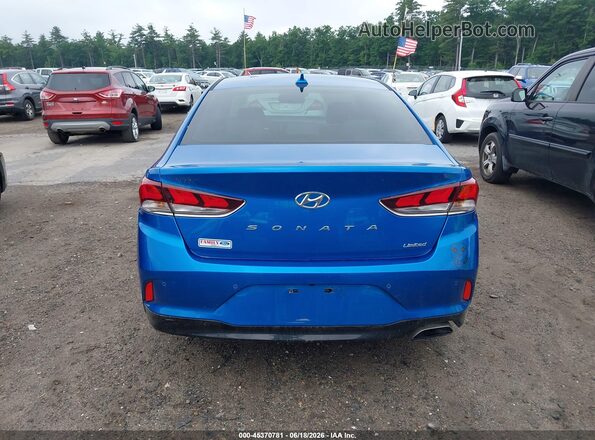 5NPE34AF2JH605424 2018 HYUNDAI SONATA Синий 
