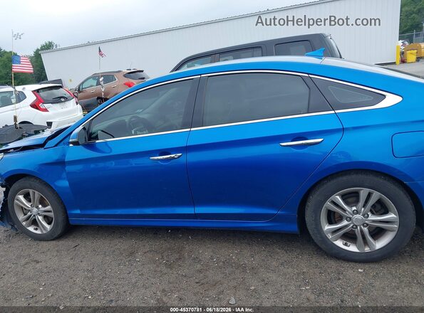 5NPE34AF2JH605424 2018 HYUNDAI SONATA Синий 
