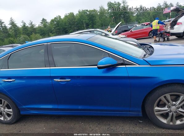 5NPE34AF2JH605424 2018 HYUNDAI SONATA Синий Панорамный вид салона 360°