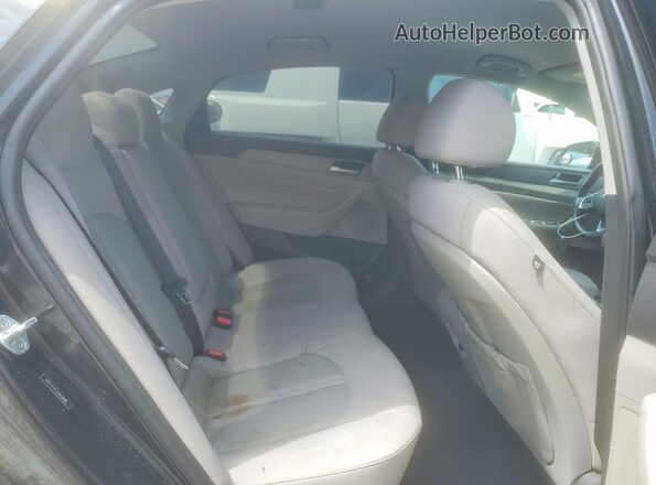 5NPE34AF2JH620005 2018 HYUNDAI SONATA Black უკანა სავარძლების ხედი