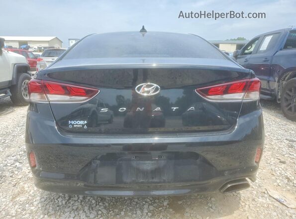5NPE34AF2JH620005 2018 HYUNDAI SONATA Black უკანა ხედი