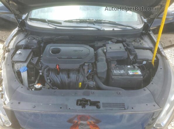 5NPE34AF2JH620005 2018 HYUNDAI SONATA Black უკანა სალონის ხედი