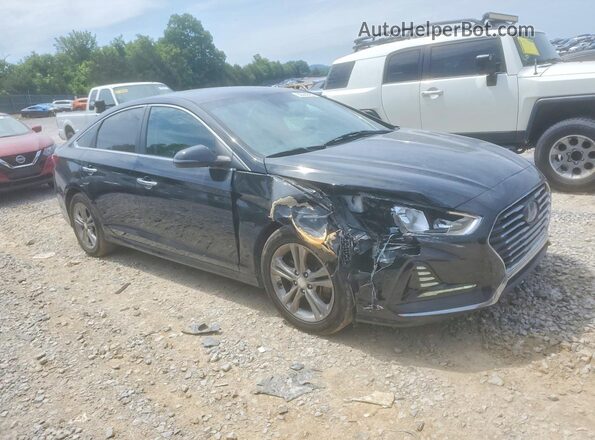 5NPE34AF2JH620005 2018 HYUNDAI SONATA Black წინა მარჯვენა