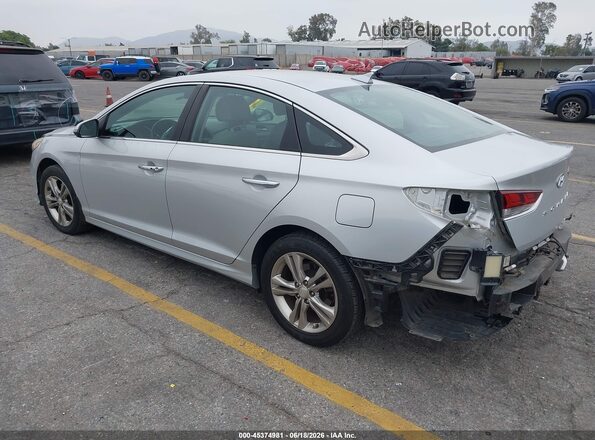 5NPE34AF2JH620795 2018 HYUNDAI SONATA Silver Հետևի ձախ