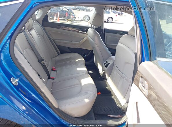 5NPE34AF2JH626970 2018 HYUNDAI SONATA Blue VIN sticker view