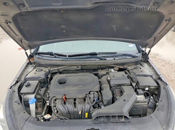5NPE34AF2JH627598 2018 HYUNDAI SONATA Gray Rear interior view