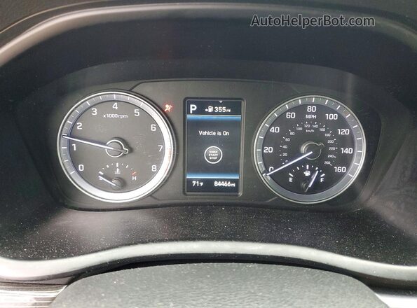 5NPE34AF2JH627598 2018 HYUNDAI SONATA Gray Instrument cluster view