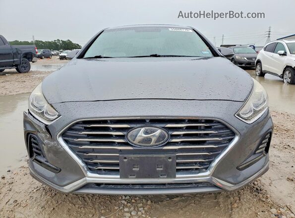5NPE34AF2JH627598 2018 HYUNDAI SONATA Gray Front view