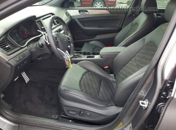 5NPE34AF2JH668488 2018 HYUNDAI SONATA Gray 