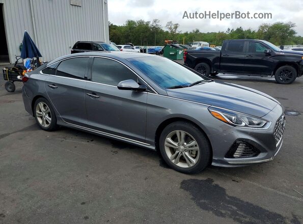 5NPE34AF2JH668488 2018 HYUNDAI SONATA Gray 