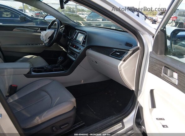 5NPE34AF2JH695786 2018 HYUNDAI SONATA Silver წინა სალონის ხედი