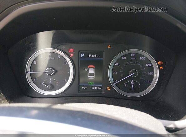 5NPE34AF2JH695786 2018 HYUNDAI SONATA Silver უკანა სავარძლების ხედი