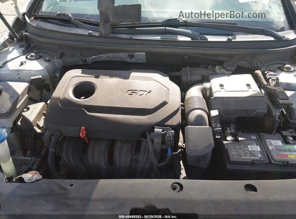 5NPE34AF2JH695786 2018 HYUNDAI SONATA Silver უკანა ხედი