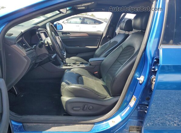 5NPE34AF2JH701537 2018 HYUNDAI SONATA Blue Սալոնի դիմացի տեսք