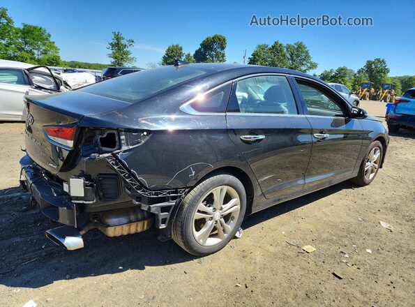 5NPE34AF2KH735432 2019 HYUNDAI SONATA Black უკანა მარჯვენა