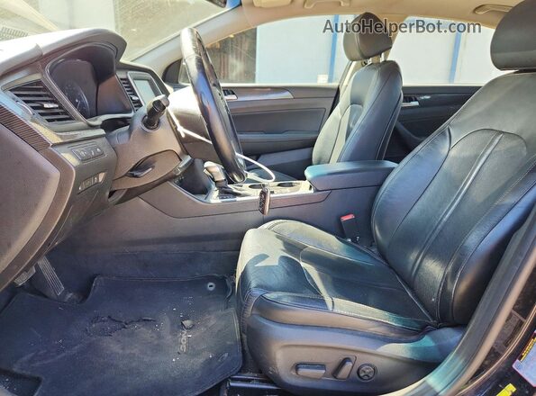5NPE34AF2KH735432 2019 HYUNDAI SONATA Black წინა სალონის ხედი