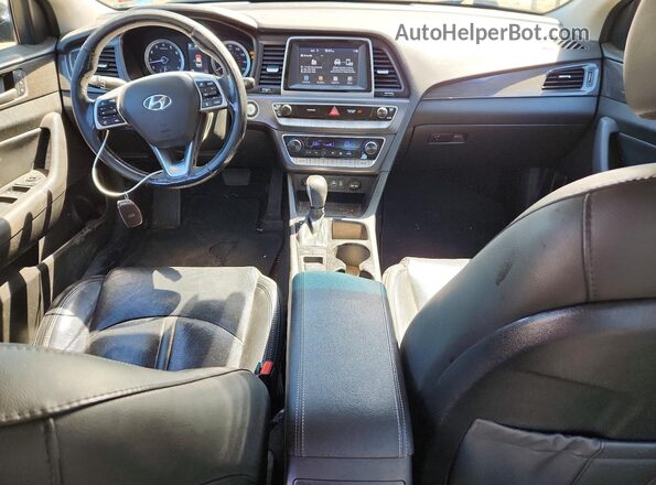 5NPE34AF2KH735432 2019 HYUNDAI SONATA Black წინა პანელის ხედი