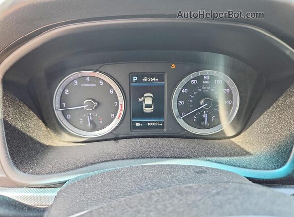 5NPE34AF2KH748293 2019 HYUNDAI SONATA Silver Вид щитка приладів