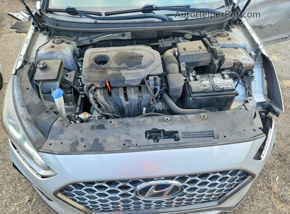 5NPE34AF2KH748293 2019 HYUNDAI SONATA Silver Вид задньої частини салону
