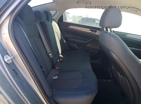 5NPE34AF2KH784324 2019 HYUNDAI SONATA Gray Rear seats view