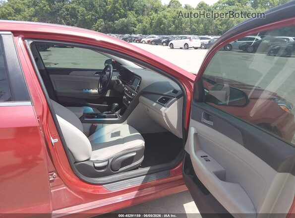 5NPE34AF2KH787675 2019 HYUNDAI SONATA Red Vista interior delantera