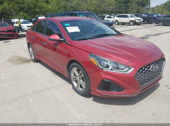 5NPE34AF2KH787675 2019 HYUNDAI SONATA Red Vista frontal