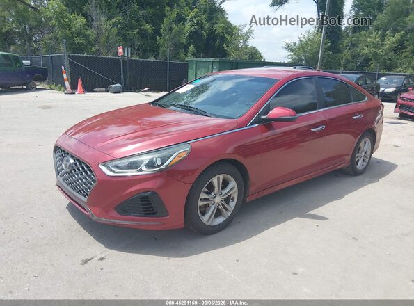 5NPE34AF2KH787675 2019 HYUNDAI SONATA Red Vista tres cuartos delantera izquierda