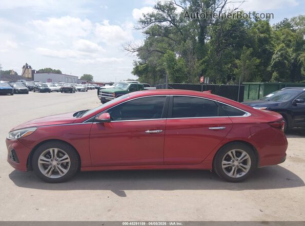 5NPE34AF2KH787675 2019 HYUNDAI SONATA Red Vista interior de 360 grados