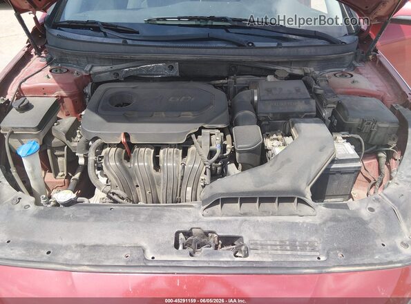 5NPE34AF2KH787675 2019 HYUNDAI SONATA Red Vista trasera
