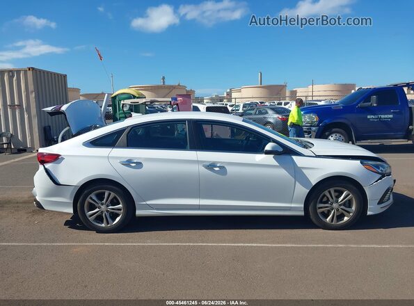 5NPE34AF2KH789314 2019 HYUNDAI SONATA White უკანა სალონის ხედი