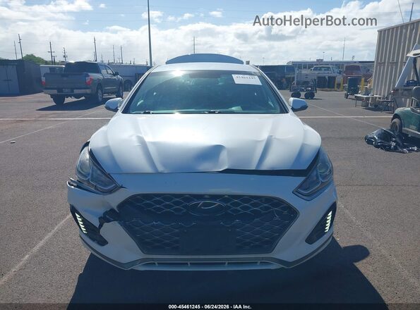 5NPE34AF2KH789314 2019 HYUNDAI SONATA White ხელსაწყოთა პანელის ხედი
