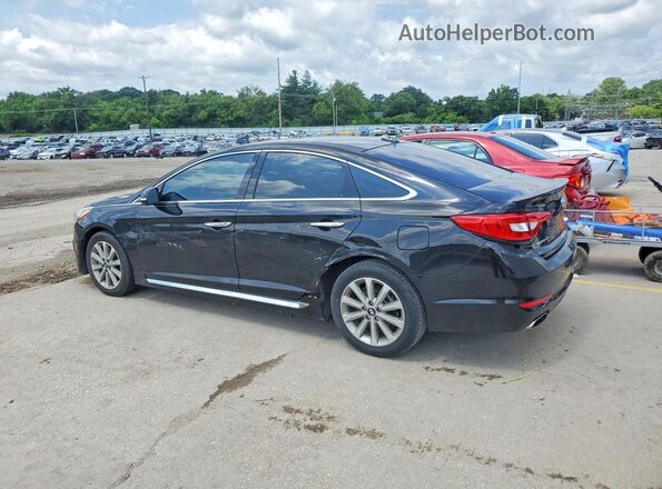 5NPE34AF3GH278296 2016 HYUNDAI SONATA Black უკანა მარცხენა