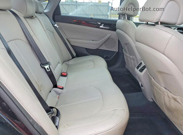 5NPE34AF3GH278296 2016 HYUNDAI SONATA Black უკანა სავარძლების ხედი
