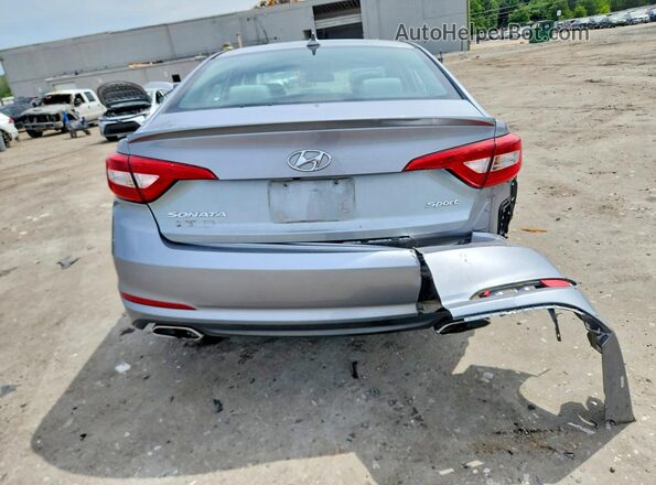 5NPE34AF3GH339615 2016 HYUNDAI SONATA Silver უკანა ხედი