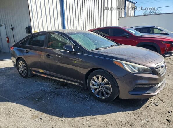 5NPE34AF3GH411218 2016 HYUNDAI SONATA Gray Передня права чверть