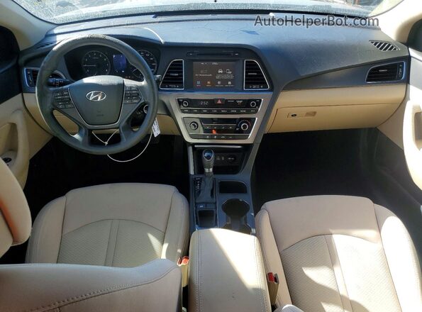5NPE34AF3GH411218 2016 HYUNDAI SONATA Gray Вид панелі приладів