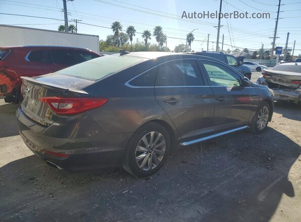 5NPE34AF3GH411218 2016 HYUNDAI SONATA Gray Задня права чверть