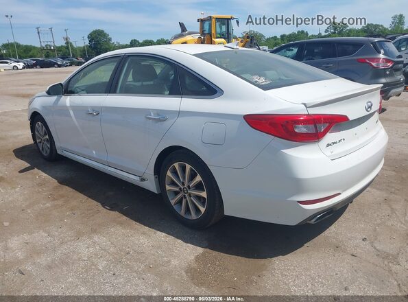 5NPE34AF3HH454149 2017 HYUNDAI SONATA White Trasero izquierdo