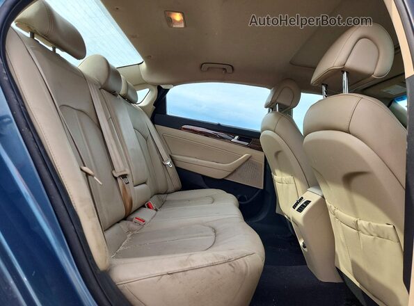 5NPE34AF3HH458413 2017 HYUNDAI SONATA Blue Հետևի նստատեղերի տեսք