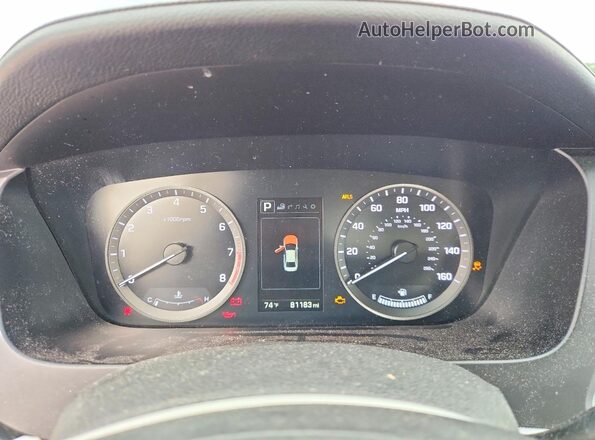 5NPE34AF3HH458413 2017 HYUNDAI SONATA Blue Սարքավորումների վահանակի տեսք