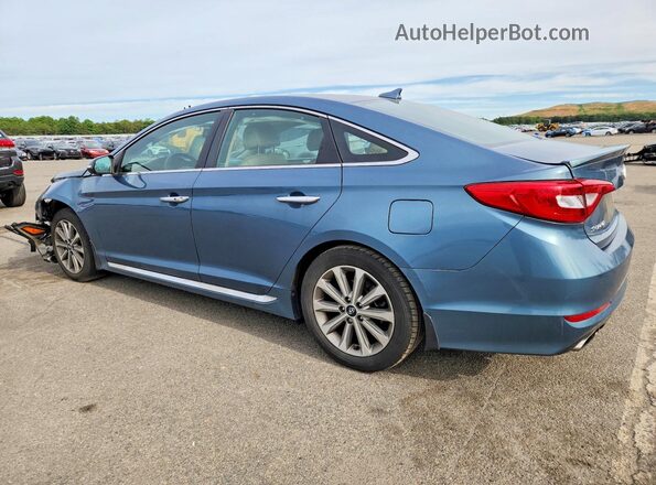 5NPE34AF3HH458413 2017 HYUNDAI SONATA Blue Հետևի ձախ