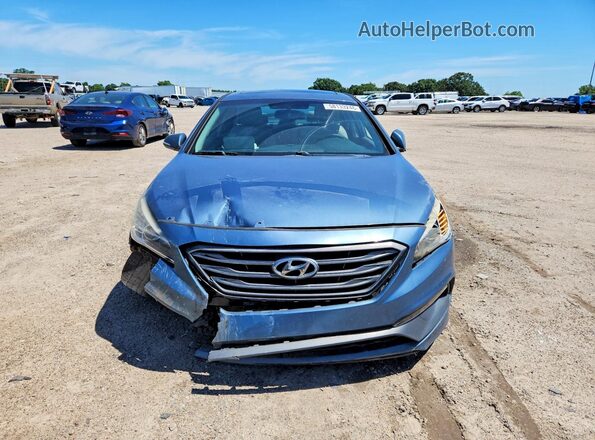 5NPE34AF3HH571035 2017 HYUNDAI SONATA Blue Դիմացի տեսք
