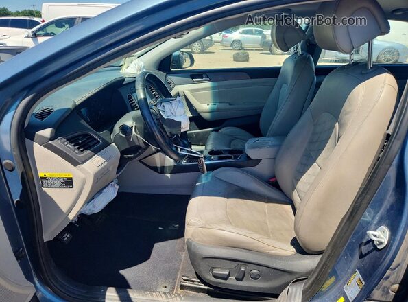 5NPE34AF3HH571035 2017 HYUNDAI SONATA Blue Սալոնի դիմացի տեսք