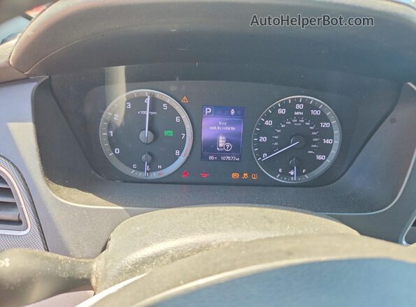 5NPE34AF3HH571035 2017 HYUNDAI SONATA Blue Սարքավորումների վահանակի տեսք